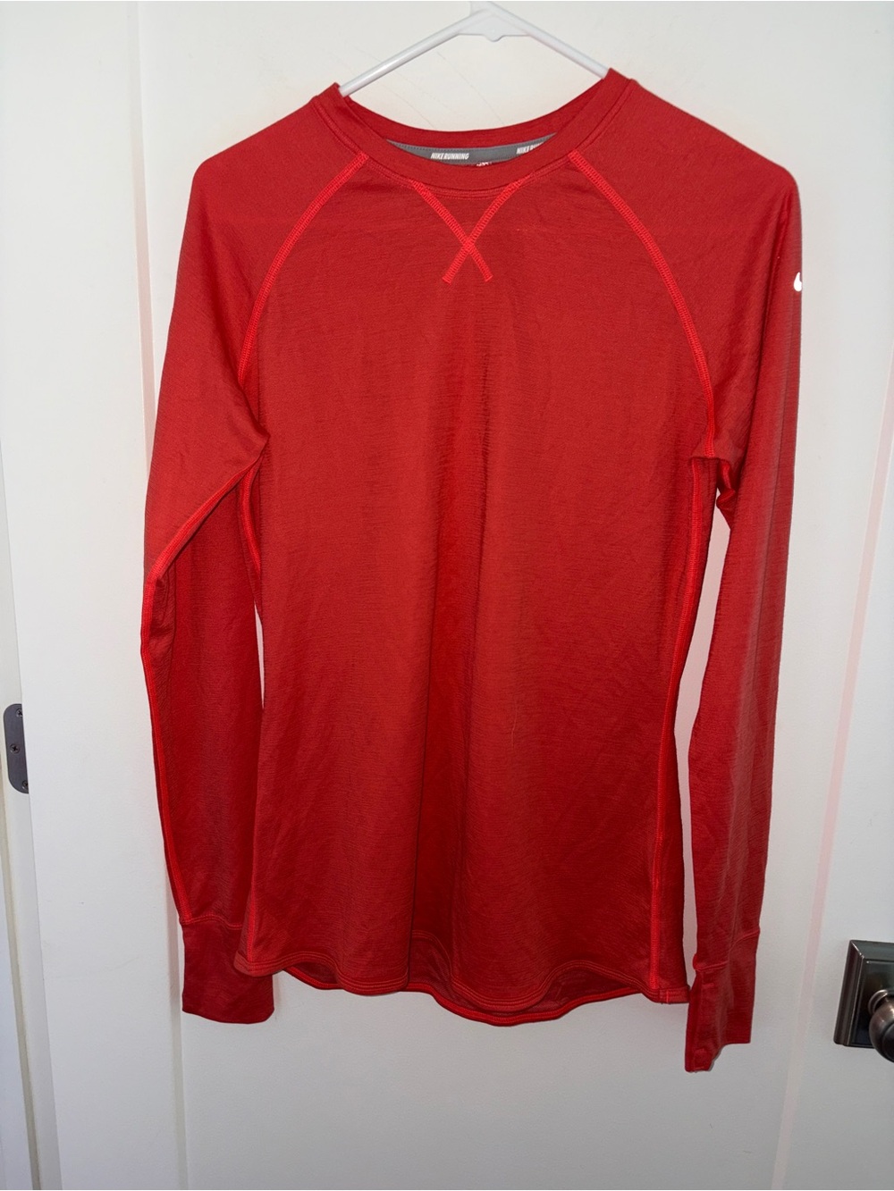 NWOT women's Nike Running Dri-fit wool blend long sleeve tee sz L